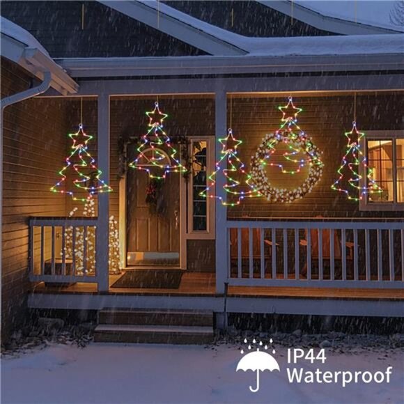 3PCS Remote Control LED Christmas Decorations Window Lights with Timer - Picture 5 of 10